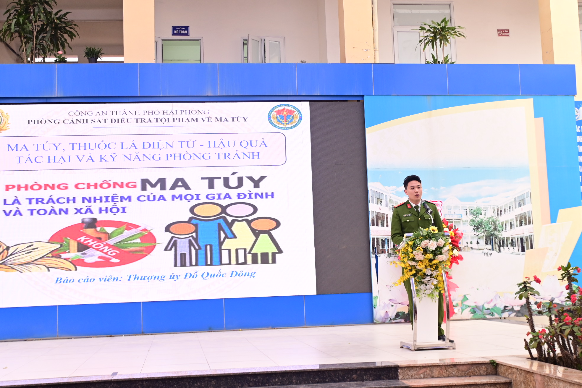 Đoàn Trường Đại học Hàng hải Việt Nam gửi thư cảm ơn Phòng Cảnh sát ĐTTP về ma tuý